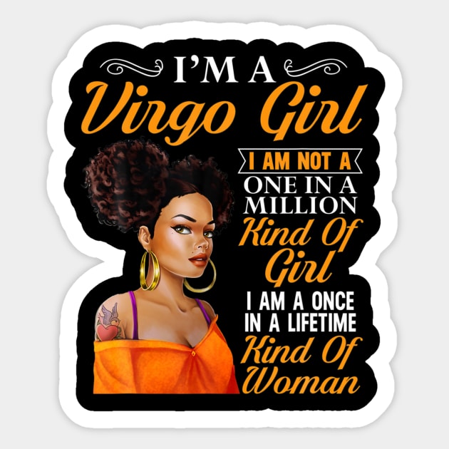 I'm a virgo girl black women birthday zodiac Sticker by Tianna Bahringer